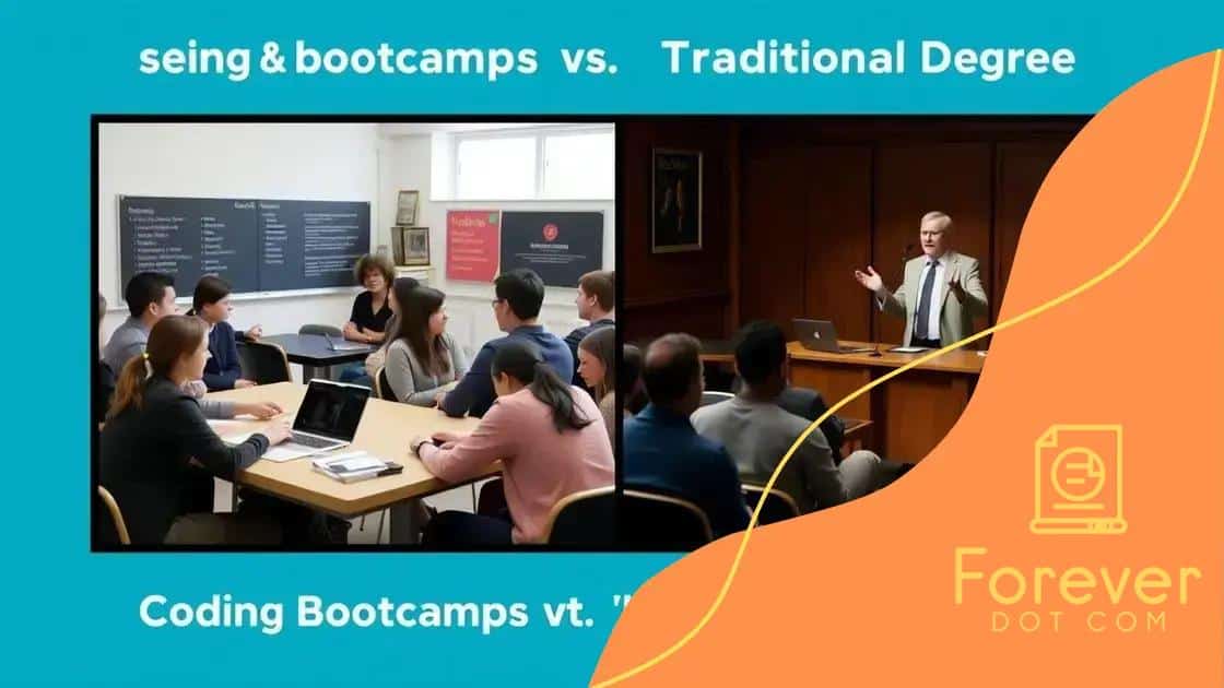 Comparison: Coding bootcamps vs. traditional degrees