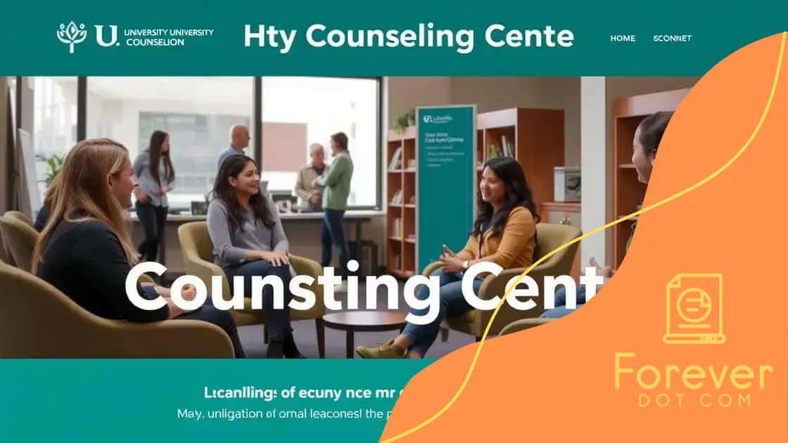 Counseling services and resources available