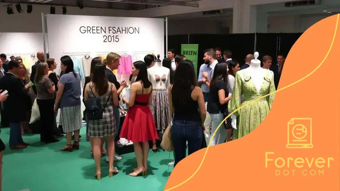 Benefits of attending green fashion events