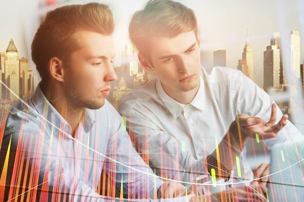 A split image. On the left, a news headline reporting on declining inflation. On the right, an economist analyzing data, looking concerned.