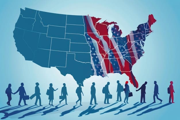 A detailed map of US electoral districts, highlighting areas impacted by voter access legislation and demographic shifts.