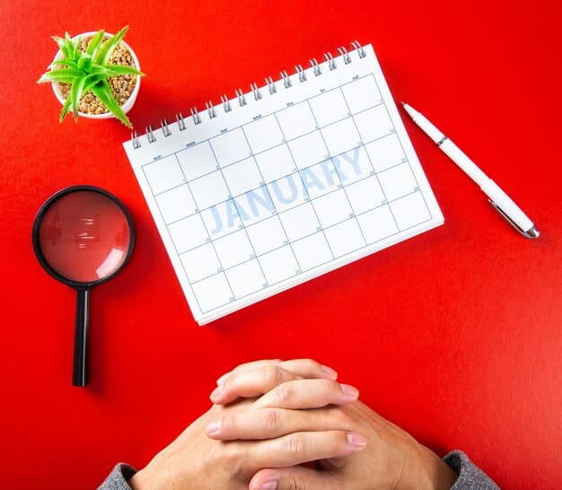 A calendar with October highlighted, and a hand pointing to a date that reads 