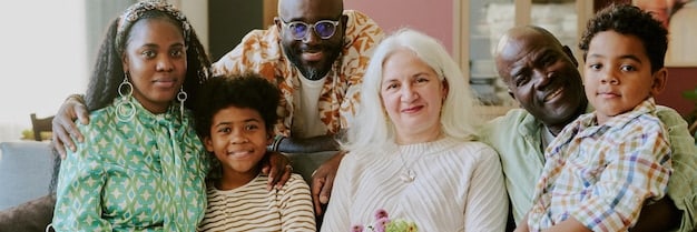 A diverse group of people of varying ages interacting in a community center, symbolizing intergenerational dynamics and an aging population.