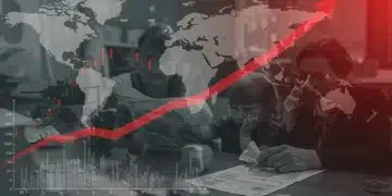 2025 Inflation Forecast: Geopolitical Shifts & US Household Budgets Chart showing rising inflation impacting a family budget amidst global geopolitical tensions in 2025