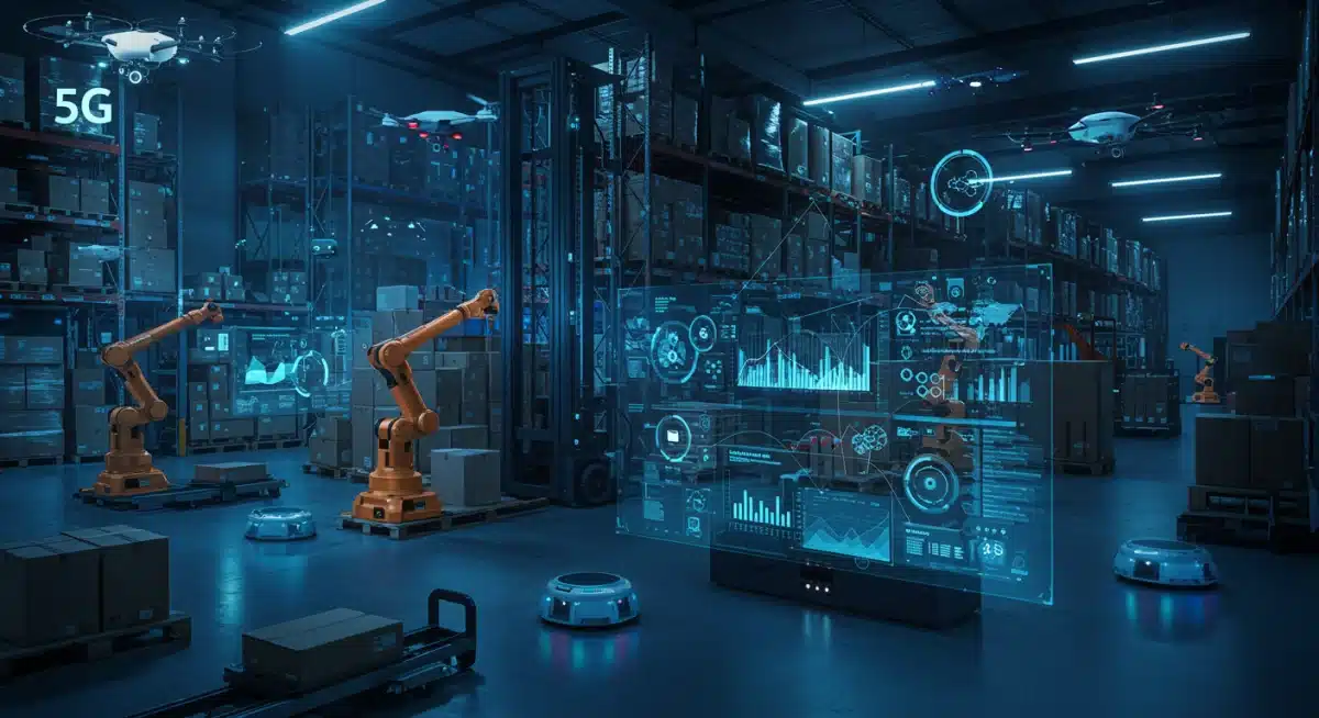 Automated warehouse operations driven by 5G connectivity