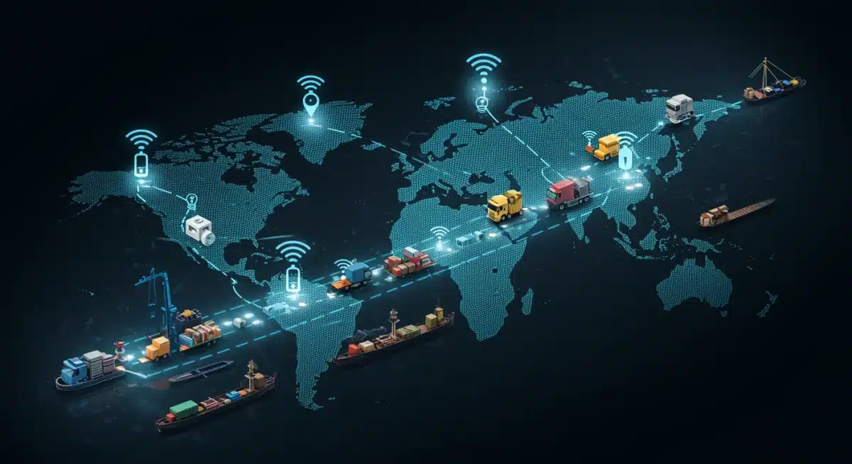 End-to-end supply chain visibility through 5G networks