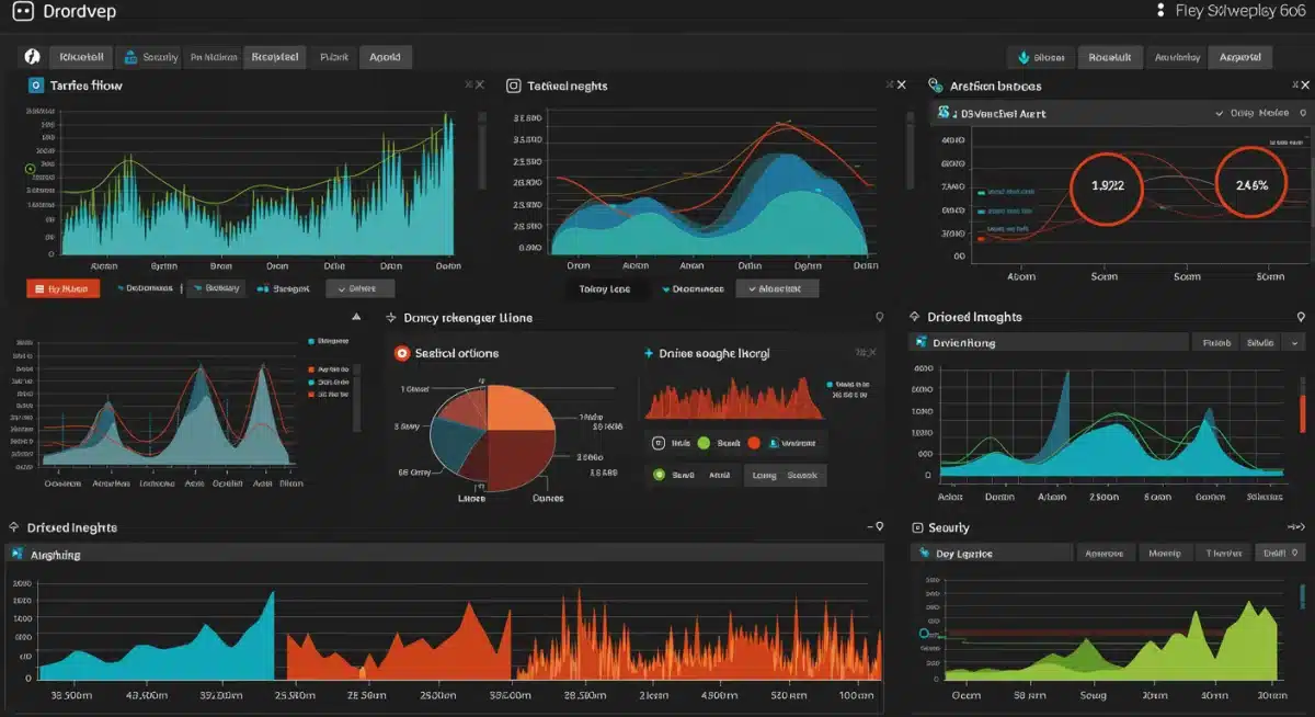 AI-powered network monitoring dashboard with real-time data
