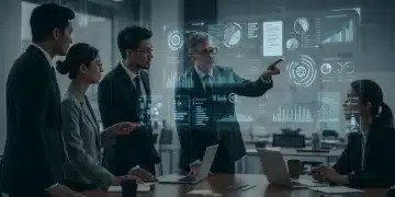 Business team analyzing new EPA regulations for 2025 compliance strategies.