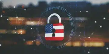 2025 National Security Policy: Data Encryption & Digital Rights Digital padlock representing data encryption and national security policy review