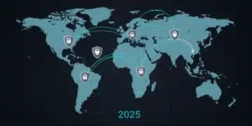 Global network resiliency blueprint for 2025, showing secure international data flow.