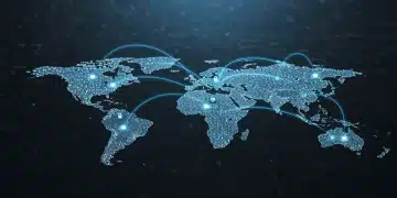 Implementing SD-WAN Across Global Branches: A 2025 Guide for US Corporations Global SD-WAN network connecting US corporation branches worldwide