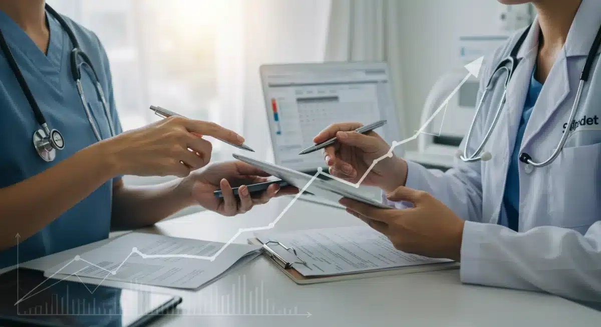 Doctor and patient review healthcare costs impacted by new policies