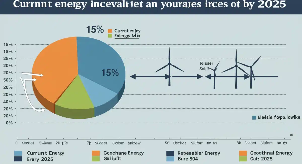 Infographic visualizing a 15% increase in renewable energy adoption by 2025 due to new federal policies.