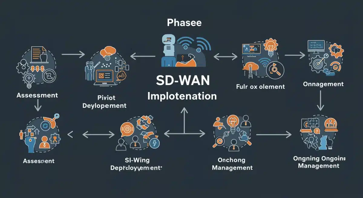 Phased implementation roadmap for SD-WAN deployment