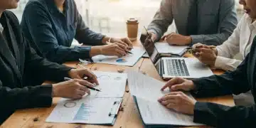 IRA 2025 Tax Credit Updates: Small Business Impact Small business owners reviewing Inflation Reduction Act 2025 tax credit documents