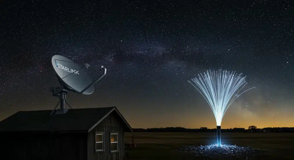 Starlink vs. Traditional Fiber: 2025 Rural US Connectivity